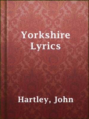 cover image of Yorkshire Lyrics